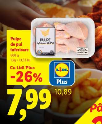 Pulpe de pui inferioare