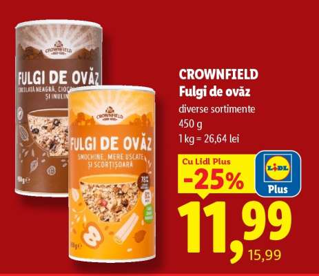 Crownfield Fulgi de ovăz