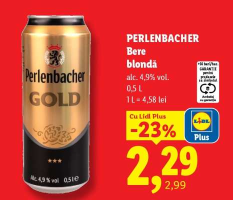 Perlenbacher Bere blondă