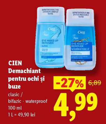 CIEN Demachiant pentru ochi și buze