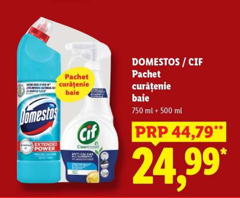 Domestos&Cif Pachet curățenie baie