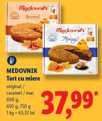 MEDOVNIK Tort cu miere