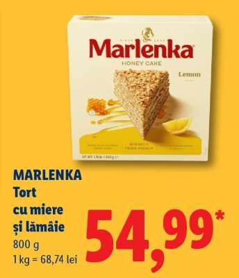 MARLENKA Tort cu miere și lămâie