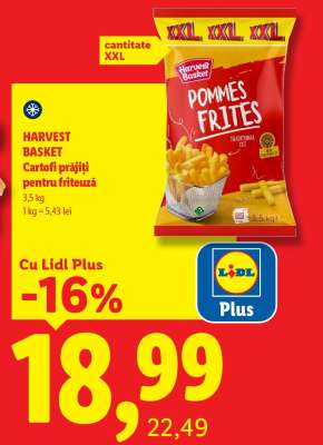 HARVEST BASKET Cartofi prăjiți pentru friteuză