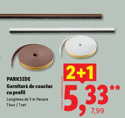 PARKSIDE Garnitură de cauciuc cu profil