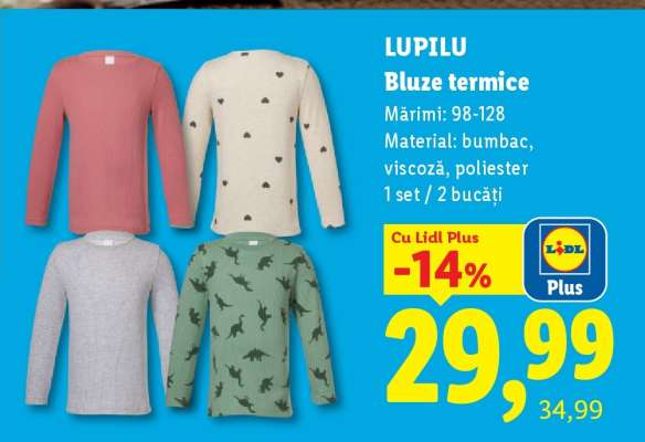 LUPILU Bluze termice