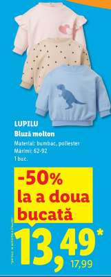 LUPILU Bluză molton