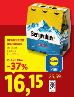 BERGENBIER Bere blondă