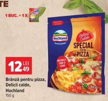 Brânză pentru pizza, Delicii calde, Hochland