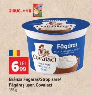 Brânză Făgăraș/Strop sare/Făgăraș ușor, Covalact