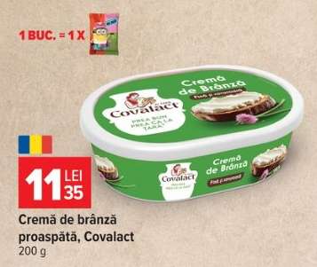 Cremă de brânză proaspătă, Covalact