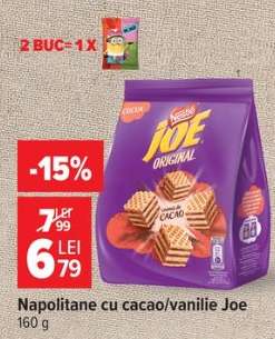 Napolitane cu cacao/vanilie Joe