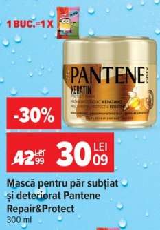 Mască pentru păr subțiat și deteriorat Pantene Repair&Protect