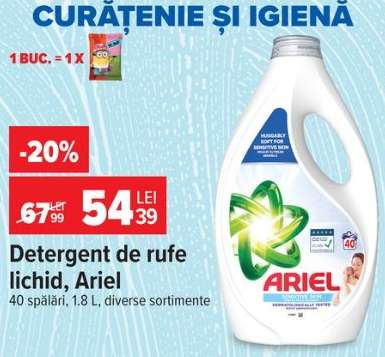Detergent de rufe lichid Ariel