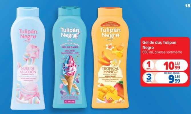 Gel de duș Tulipan Negro