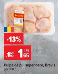 Pulpe de pui superioare, Bravis