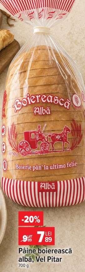 Pâine boierească albă, Vel Pitar