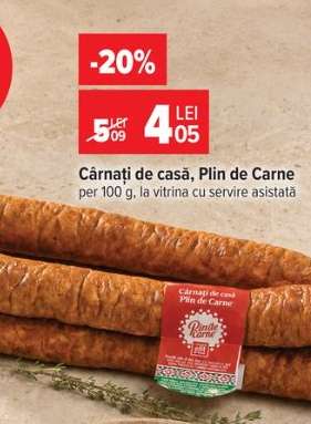 Cârnați de casă, Plin de Carne