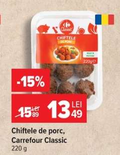 Chiftele de porc Carrefour Classic