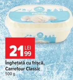 Înghețată cu frișca Carrefour Classic