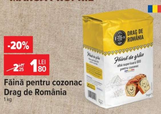 Făină pentru cozonac Drag de România