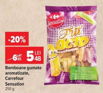 Bomboane gumate aromatizate, Carrefour Sensation