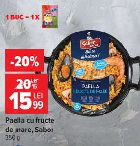 Paella cu fructe de mare Sabor