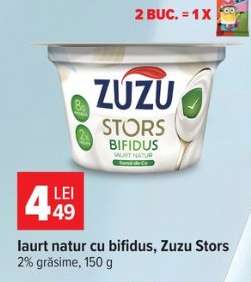 Iaurt natur cu bifidus Zuzu Stors
