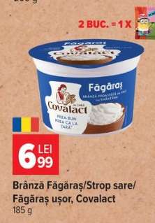 Brânză Făgăraș/Strop sare/Făgăraș ușor, Covalact