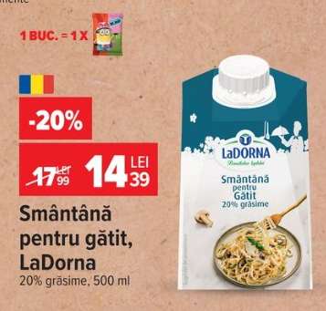 Smântână pentru gătit LaDorna