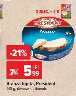 Brânză topită Président