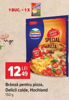 Brânză pentru pizza, Delicii calde, Hochland