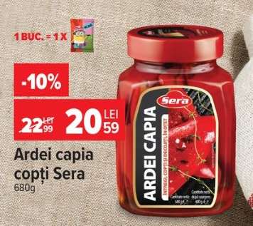 Ardei capia copți, Sera