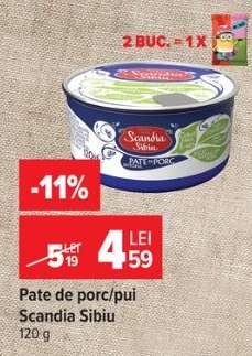 Pate de porc/pui Scandia Sibiu