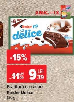 Prajitură cu cacao Kinder Delice