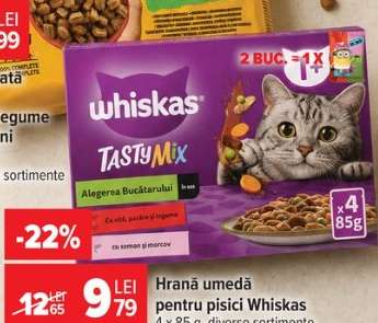 Hrană umedă pentru pisici Whiskas