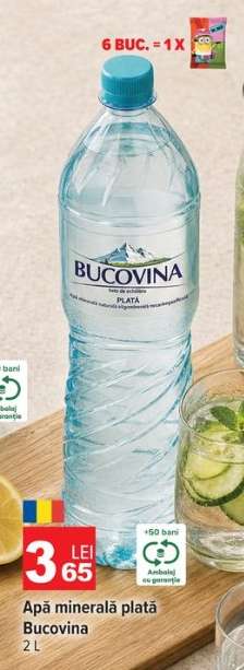 Apă minerală plată Bucovina