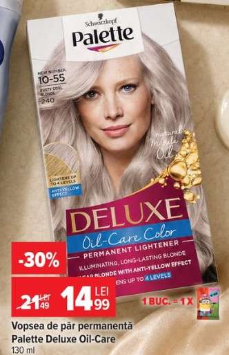 Vopsea de păr permanentă Palette Deluxe Oil-Care