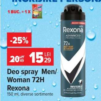 Deo spray Men/Woman 72H Rexona