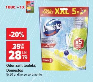 Odorizant toaletă Domestos