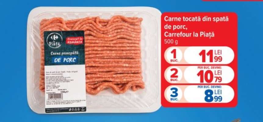 Carne tocată din spată de porc