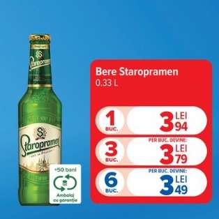 Bere Staropramen 0.33 L