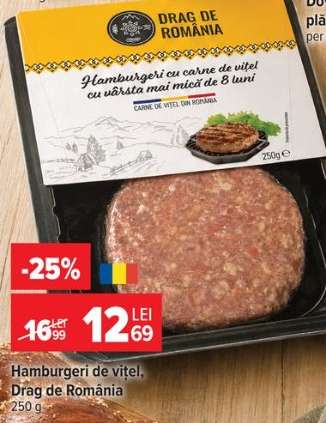 Hamburgeri de vițel, Drag de Romania