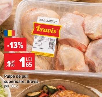 Pulpe de pui superioare, Bravis
