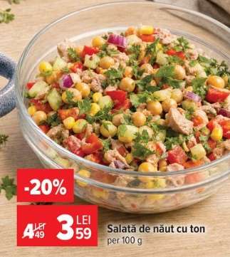 Salată de năut cu ton