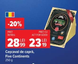 Cașcaval de capră, Five Continents