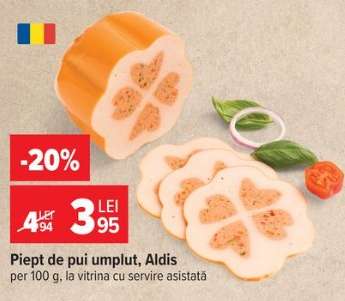 Piept de pui umplut, Aldis