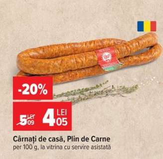 Cârnați de casă, Plin de Carne