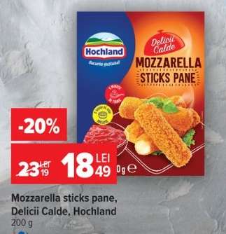 Mozzarella sticks pane, Delicii Calde, Hochland