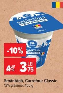 Smântână Carrefour Classic
